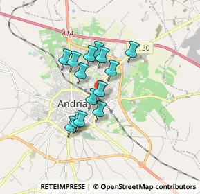 Mappa Via Atene, 76123 Andria BT, Italia (1.34786)