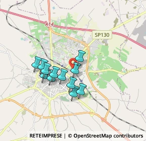 Mappa Via Atene, 76123 Andria BT, Italia (1.455)