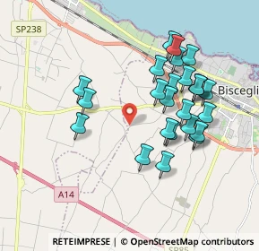 Mappa Strada S. Pietro, 76011 Bisceglie BT, Italia (1.884)