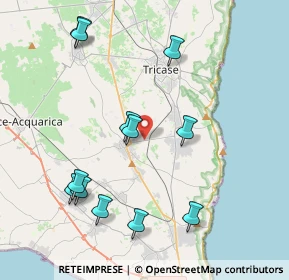 Mappa Via Stazione, 73031 Alessano LE, Italia (4.75417)