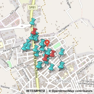 Mappa Via Tevere, 73033 Corsano LE, Italia (0.21538)