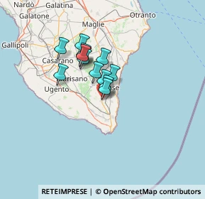 Mappa Via Matine S.S., 73031 Alessano LE, Italia (9.72615)