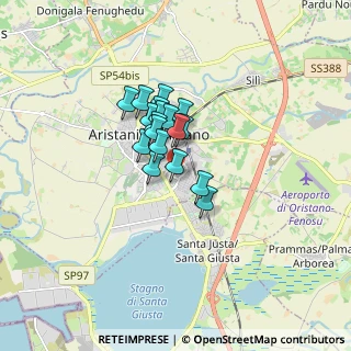 Mappa Via Santulussurgiu, 09170 Oristano OR, Italia (1.11333)