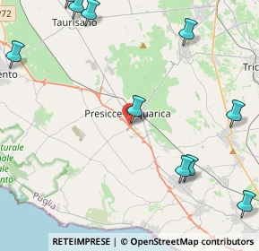 Mappa Via Sicilia, 73054 Presicce LE, Italia (7.00917)