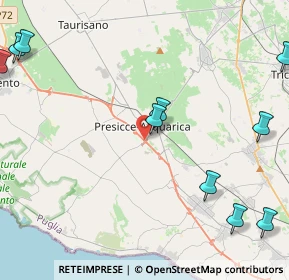 Mappa Via Sicilia, 73054 Presicce LE, Italia (6.77636)