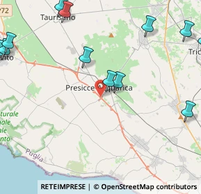 Mappa Via Sicilia, 73054 Presicce LE, Italia (7.6545)