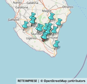 Mappa Via XX Settembre, 73054 Presicce LE, Italia (10.05313)