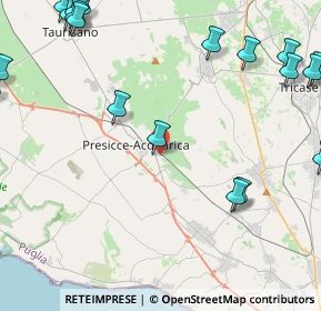 Mappa Via XX Settembre, 73054 Presicce LE, Italia (7.134)