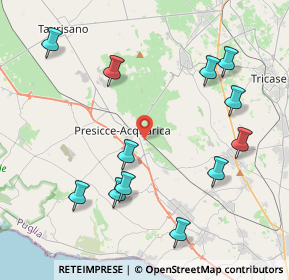 Mappa Via XX Settembre, 73054 Presicce LE, Italia (5.04417)