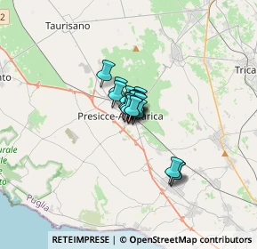 Mappa Via Michele Arditi, 73054 Presicce LE, Italia (1.3115)