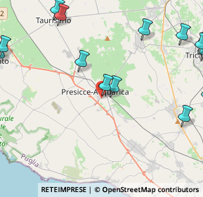 Mappa Via Michele Arditi, 73054 Presicce LE, Italia (7.3895)