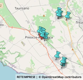 Mappa Via Michele Arditi, 73054 Presicce LE, Italia (4.00846)