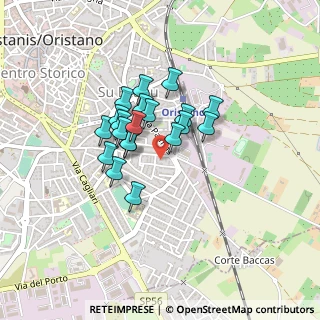 Mappa Via Sorgono, 09170 Oristano OR, Italia (0.333)