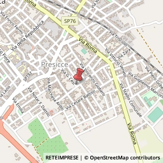 Mappa Via G. Cesi, 51, 73054 Presicce, Lecce (Puglia)
