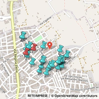 Mappa Via Caduti di Bruxelles, 73033 Corsano LE, Italia (0.24643)