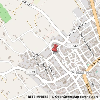 Mappa Via fosso muraglie 18, 73031 Alessano, Lecce (Puglia)