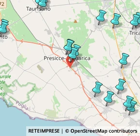 Mappa Presicce, 73054 Presicce LE, Italia (6.4365)
