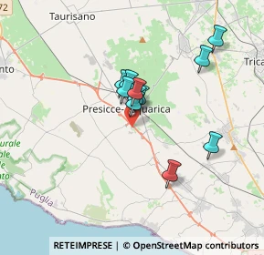 Mappa Presicce, 73054 Presicce LE, Italia (2.88273)
