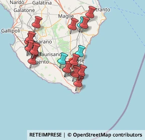 Mappa Via D. Monaco, 73031 Alessano LE, Italia (14.6535)