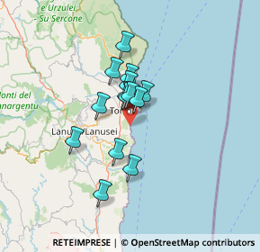 Mappa Lido di Orrì, 08048 Tortolì NU, Italia (10.18571)