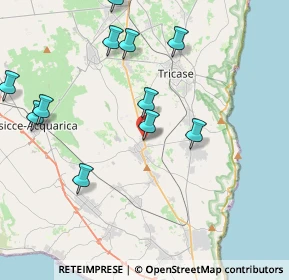 Mappa Contrada Matine, 73031 Alessano LE, Italia (5.23917)