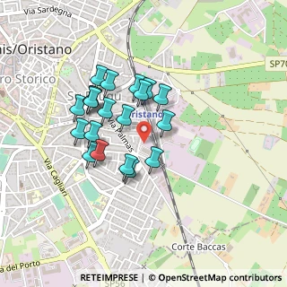 Mappa Via Nuoro, 09170 Oristano OR, Italia (0.405)