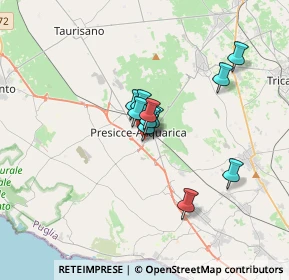 Mappa Piazzetta Padreterno, 73054 Presicce LE, Italia (2.46)