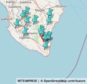 Mappa 73031 Alessano LE, Italia (12.86357)