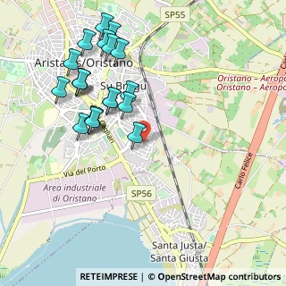 Mappa Via Taranto, 09170 Oristano OR, Italia (1.165)