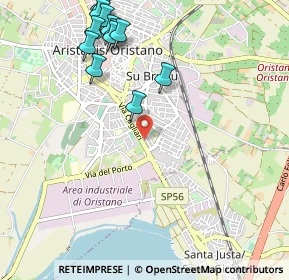Mappa Via Firenze, 09170 Oristano OR, Italia (1.37923)