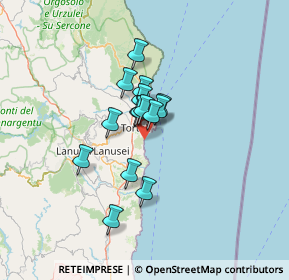 Mappa Spiaggia centrale del LIDO DI ORRI, 08048 Tortolì NU, Italia (9.46933)