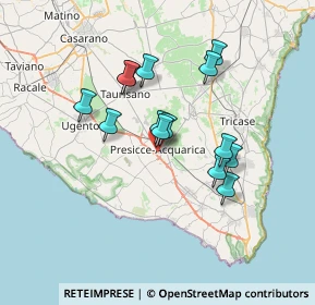 Mappa Via Marche, 73054 Presicce LE, Italia (6.25929)