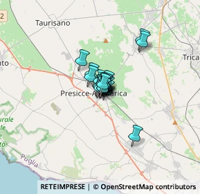Mappa Via Eugenio Arditi, 73054 Presicce LE, Italia (1.2385)