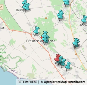 Mappa Via Prampolini, 73054 Presicce LE, Italia (5.3425)