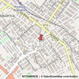 Mappa Corso Italia, 45, 73054 Presicce, Lecce (Puglia)