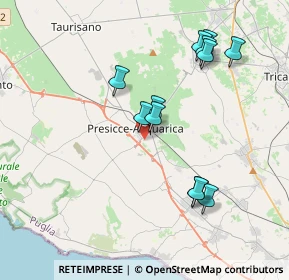 Mappa 73054 Presicce LE, Italia (4.0375)