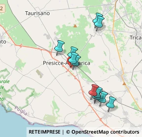 Mappa Via Marchese Arditi, 73054 Presicce LE, Italia (3.77273)