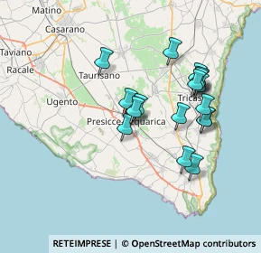 Mappa Via Marchese Arditi, 73054 Presicce LE, Italia (7.15056)
