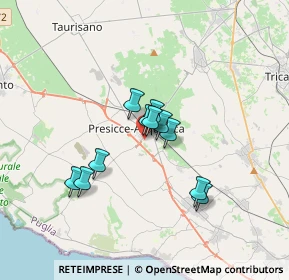 Mappa Via Notar F. Dattilo, 73054 Presicce LE, Italia (2.64818)