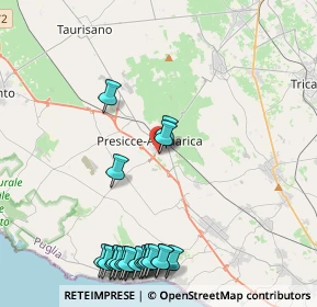 Mappa Via Notar F. Dattilo, 73054 Presicce LE, Italia (5.967)