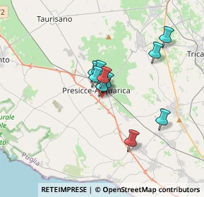 Mappa Via Notar F. Dattilo, 73054 Presicce LE, Italia (2.55364)