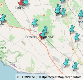 Mappa Via Notar F. Dattilo, 73054 Presicce LE, Italia (6.6965)