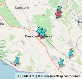 Mappa Via Notar F. Dattilo, 73054 Presicce LE, Italia (4.27364)