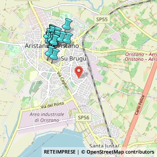 Mappa Via Nora, 09170 Oristano OR, Italia (1.2585)