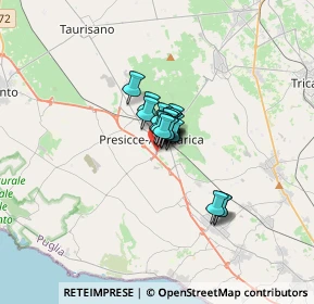 Mappa Strada Provinciale, 73054 Presicce LE, Italia (1.4135)