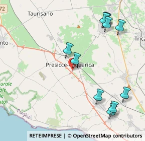 Mappa Strada Provinciale, 73054 Presicce LE, Italia (5.30727)