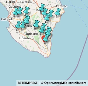 Mappa Via Rimembranze, 73031 Alessano LE, Italia (16.6985)