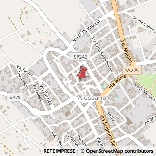 Mappa Via Alessio Comneno, 49, 73031 Alessano, Lecce (Puglia)