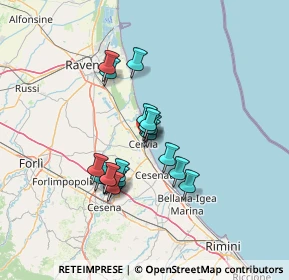 Mappa Via Puccini, 48015 Cervia RA, Italia (10.8905)