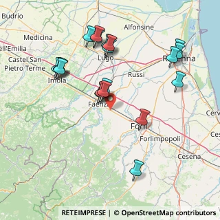 Mappa Via Emilia Levante, 48018 Faenza RA, Italia (16.8765)